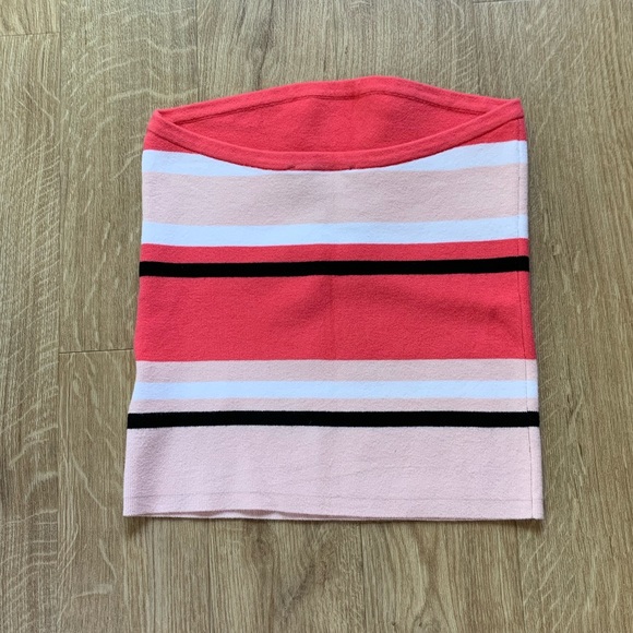 Express Pink Striped Tube Top NWT - Picture 3 of 4